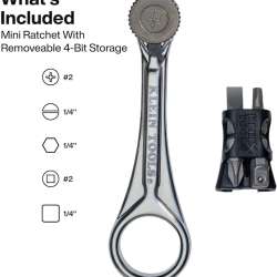 Klein Tools 65200MAG Slim-Profile Magnetic Mini Ratchet Specs