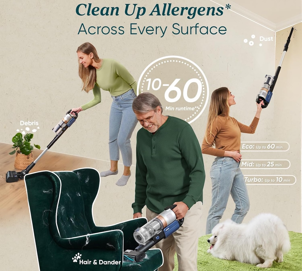 LEVOIT Cordless Vacuum Cleaner with HEPA Filter