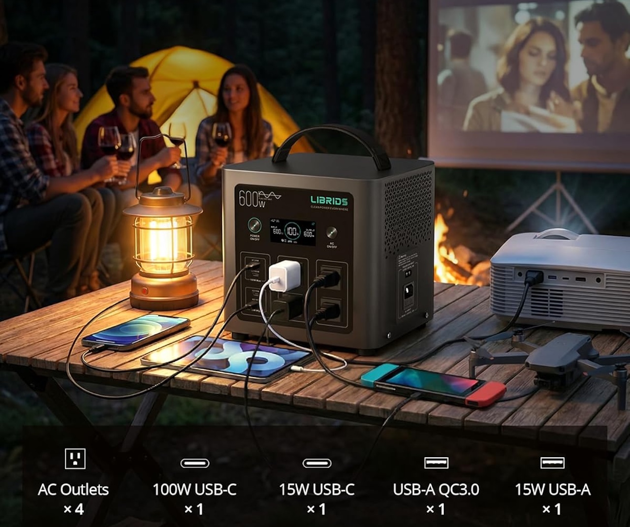 LIBRIDS Portable Power Station C600 Deal