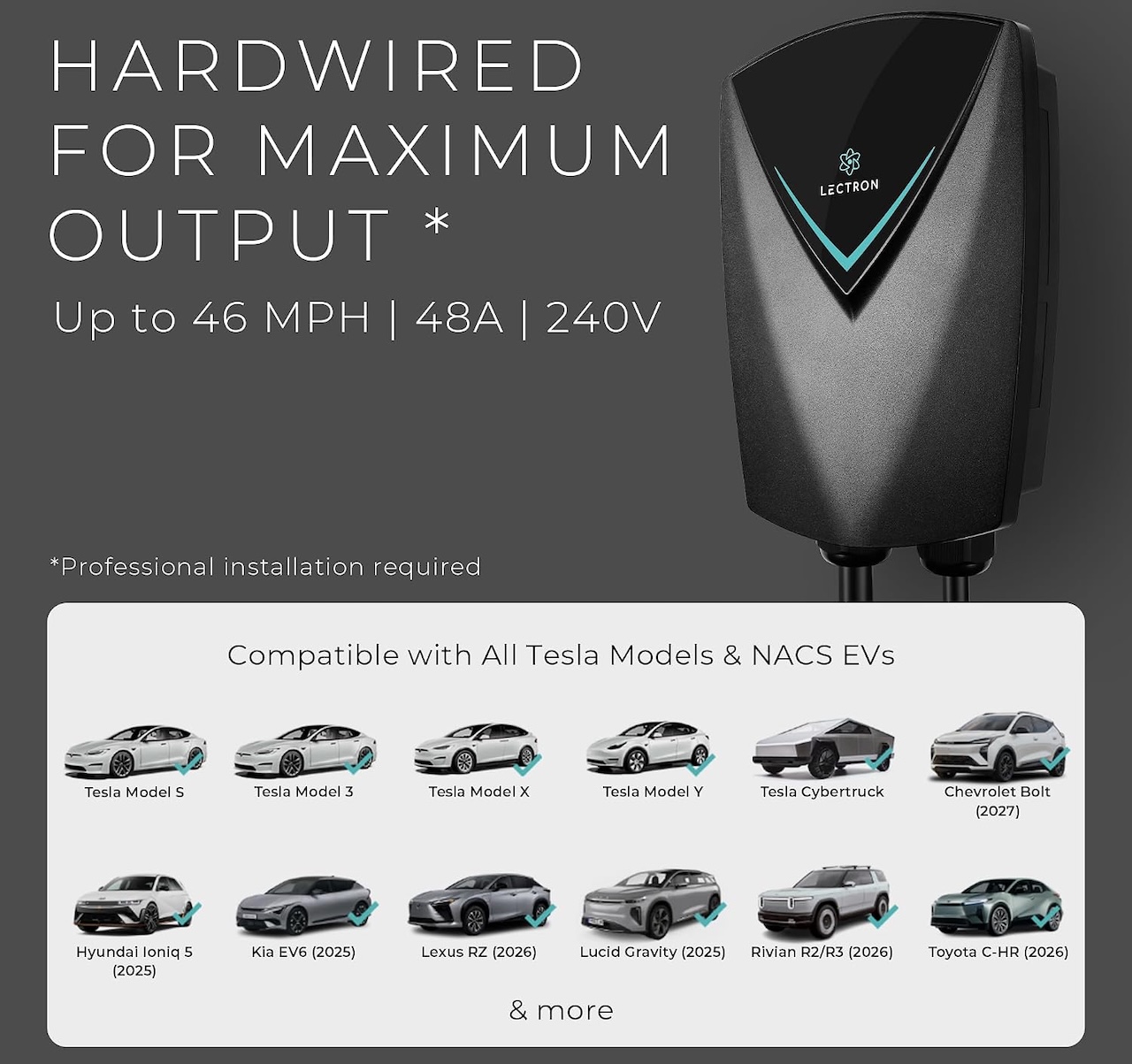 Lectron Tesla NACS Level 2 EV Charger 4