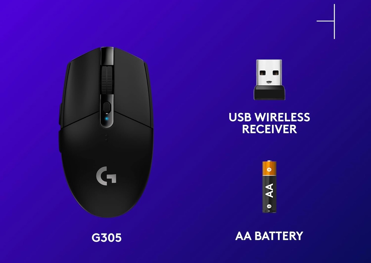 Logitech G305 Lightspeed Wireless Gaming Mouse F