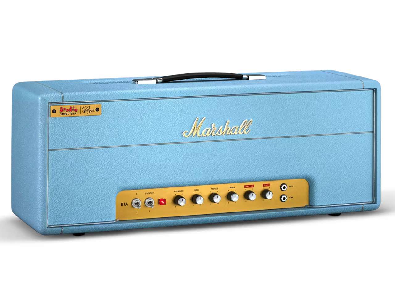 MARSHALL BILLIE JOE ARMSTRONG 1959BJA ARTIST SIGNATURE AMP HANDS ON
