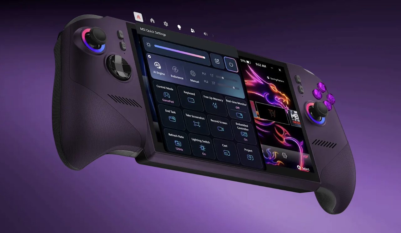 MSI Claw 8 EX AI+ CG3EM Gaming Handheld