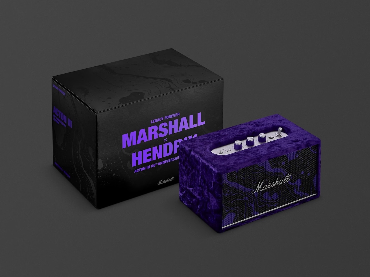 Marshall Acton III Jimi Hendrix 60th Anniversary Bluetooth Speaker A