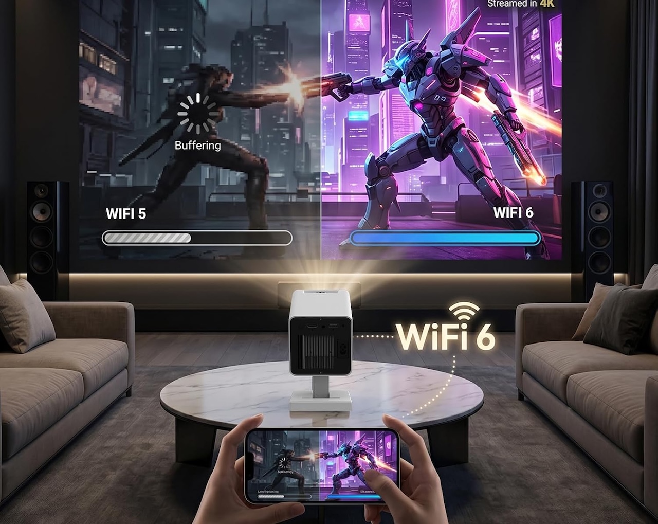 Maypug Mini Projector