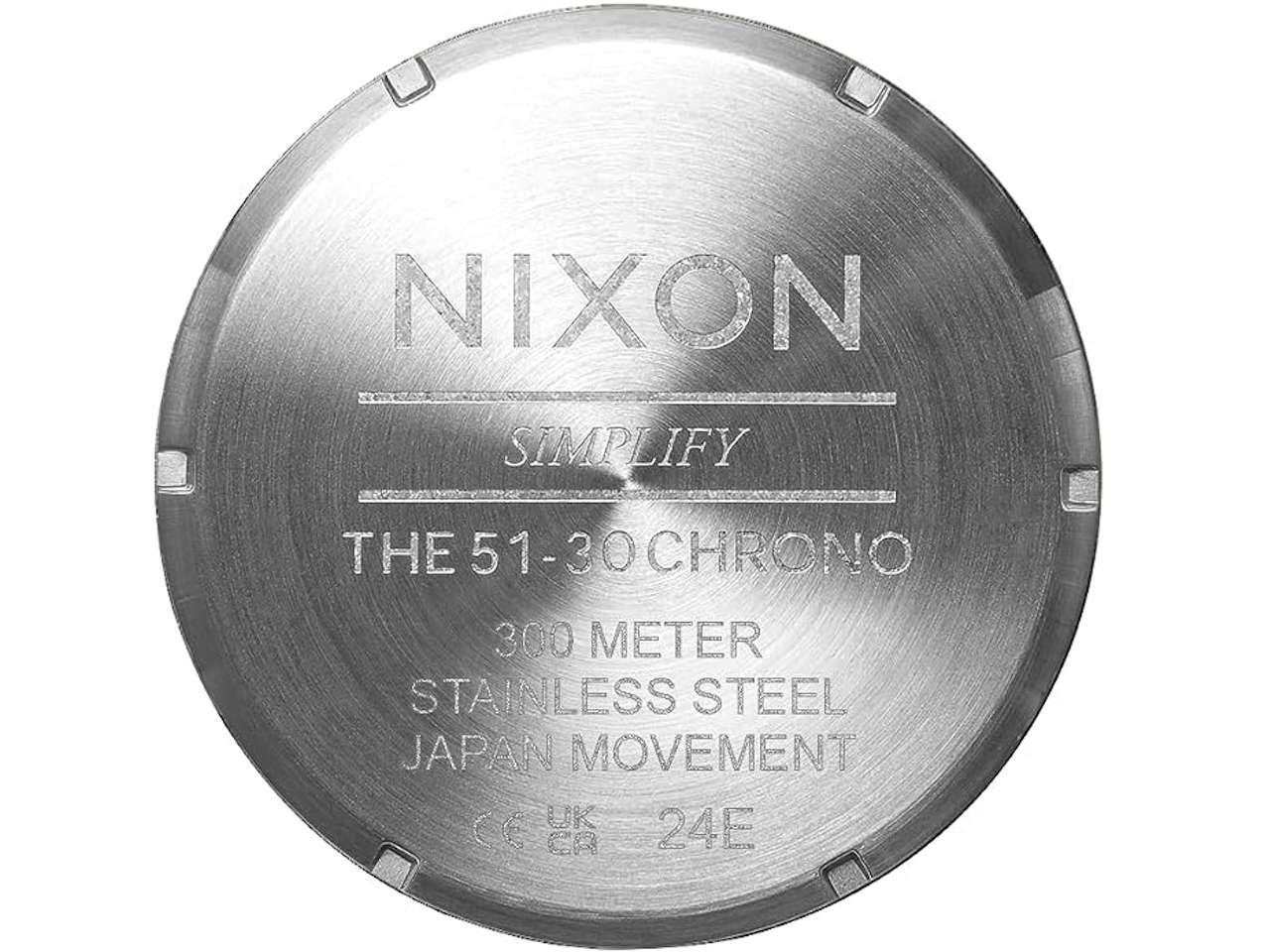NIXON 51-30 Chrono A1389-300m Water Resistant Men's Analog Fashion Watch 51mm Back Case