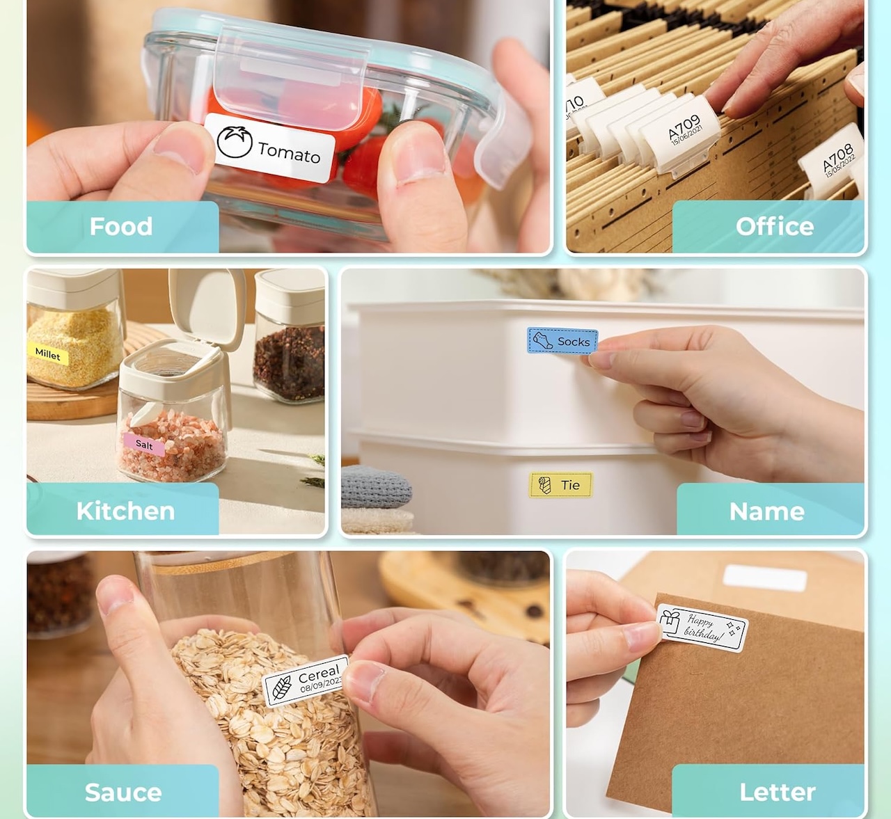 Nelko Label Maker Machine with Tape P21 Bluetooth Label Printer
