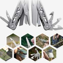 PERWIN Multitool 17-in-1 Stainless Steel Multi Tool Pliers B
