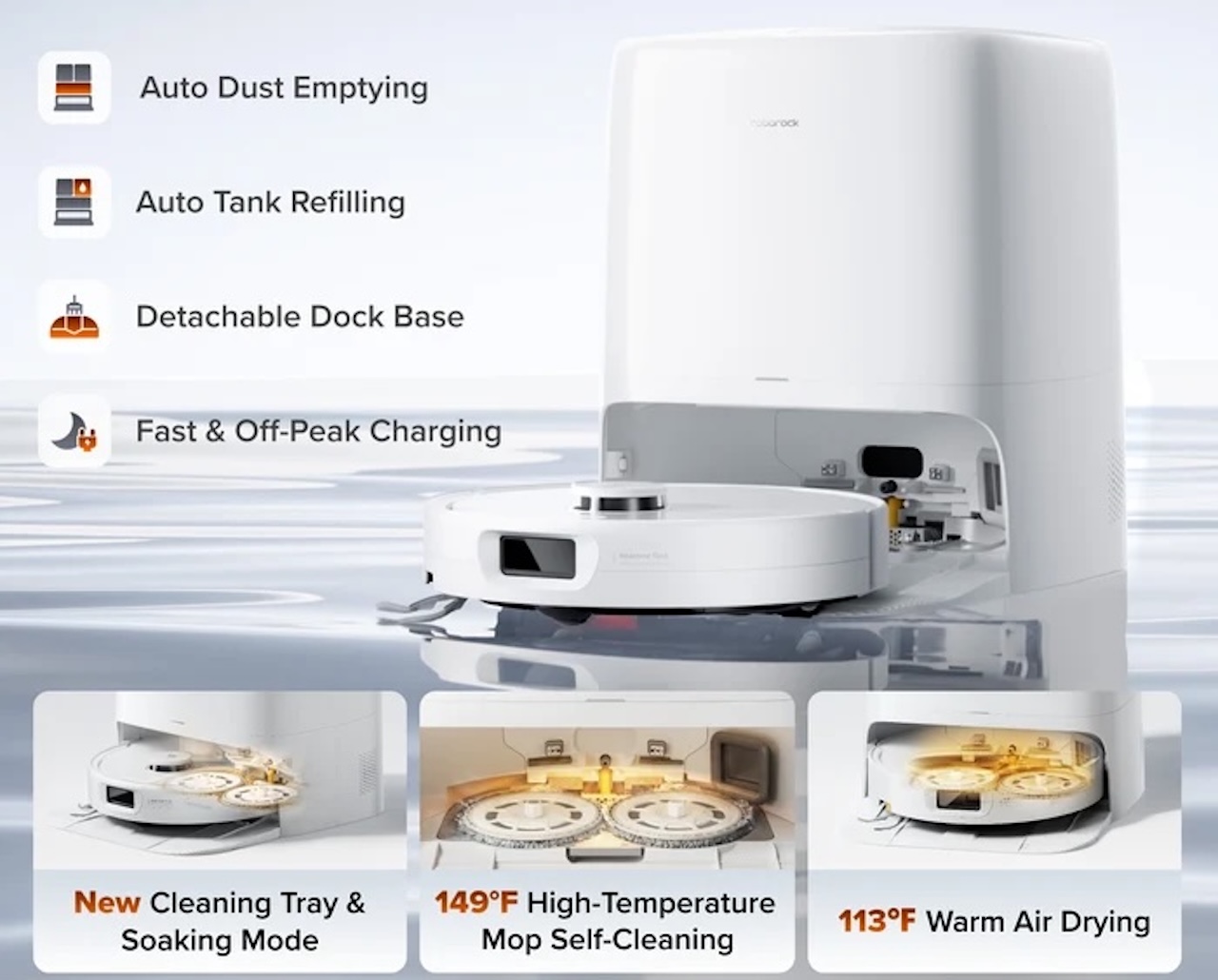 Roborock Qrevo 2 Pro Robot Vacuum with Auto Mop Removal 4