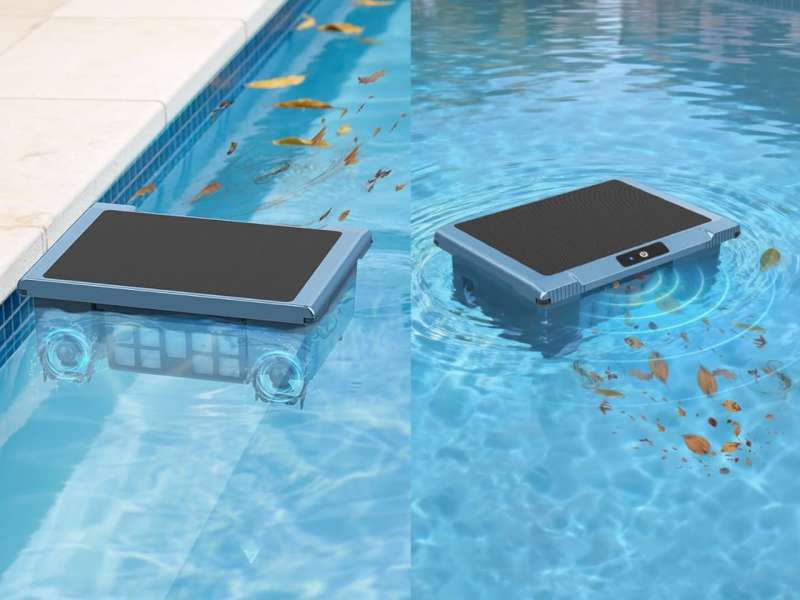 Robot Pool Skimmers That Clear Leaves Before They Sink