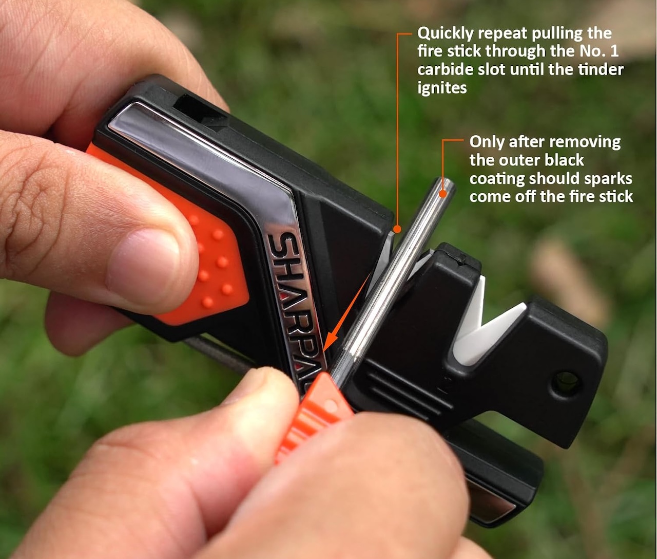 SHARPAL 101N 6-in-1 Pocket Knife Sharpener & Survival Tool 6