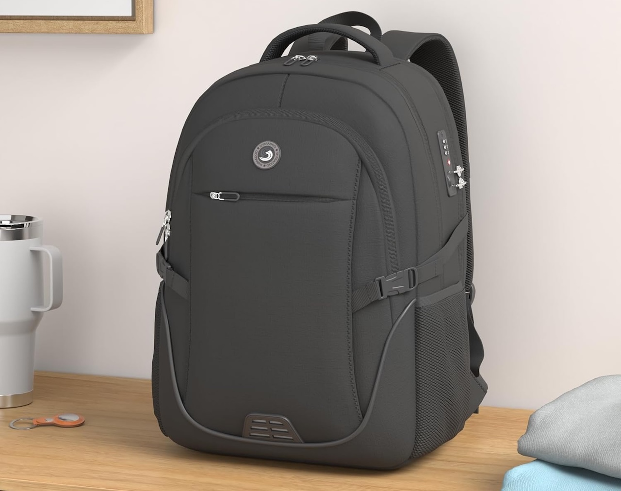 SHRRADOO Anti Theft Laptop Backpack Travel Backpack