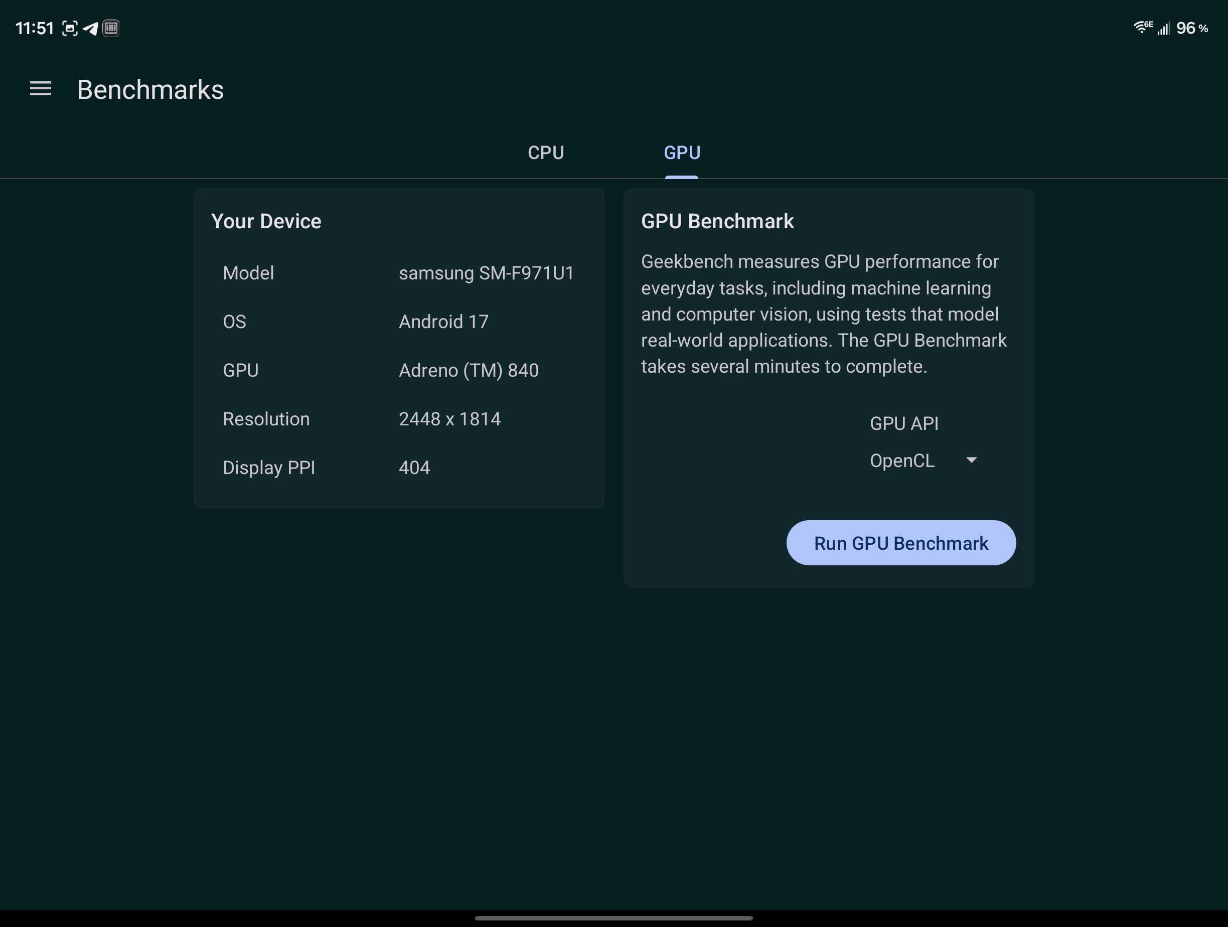 Samsung Galaxy Z Fold8 Geekbench 7 Results A