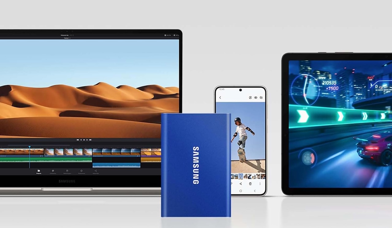 Samsung T7 Portable SSD 1TB Titan Gray