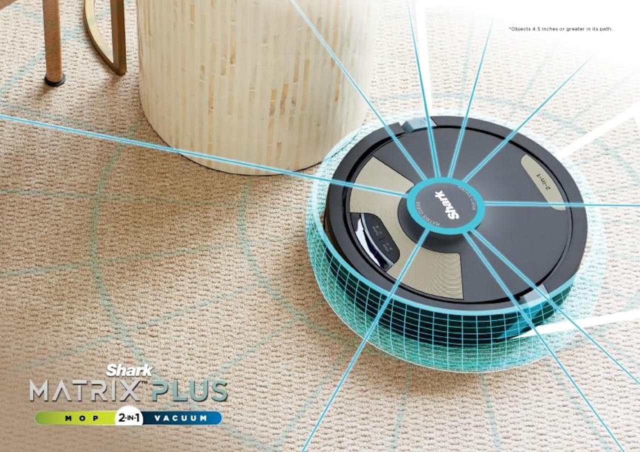Shark Matrix Plus 2in1 Robot Vacuum & Mop with Sonic Mopping
