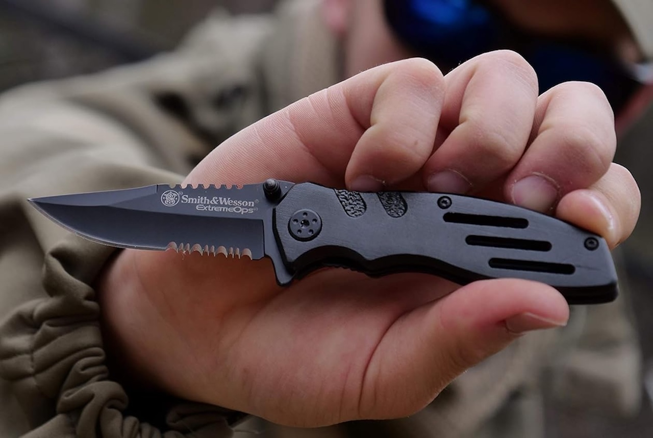 Smith & Wesson Accessories Extreme Ops SWA24S 7.1in S.S. Folding Knife