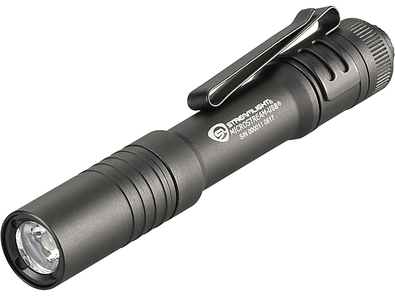 Streamlight MicroStream USB black ultra-compact rechargeable flashlight