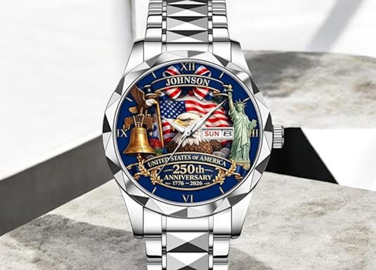 Sweepip Personalized US 250th Anniversary Watch for Men
