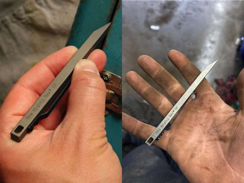 The Mighty Bar LT Long Titanium Edition Pry Bar Tool B