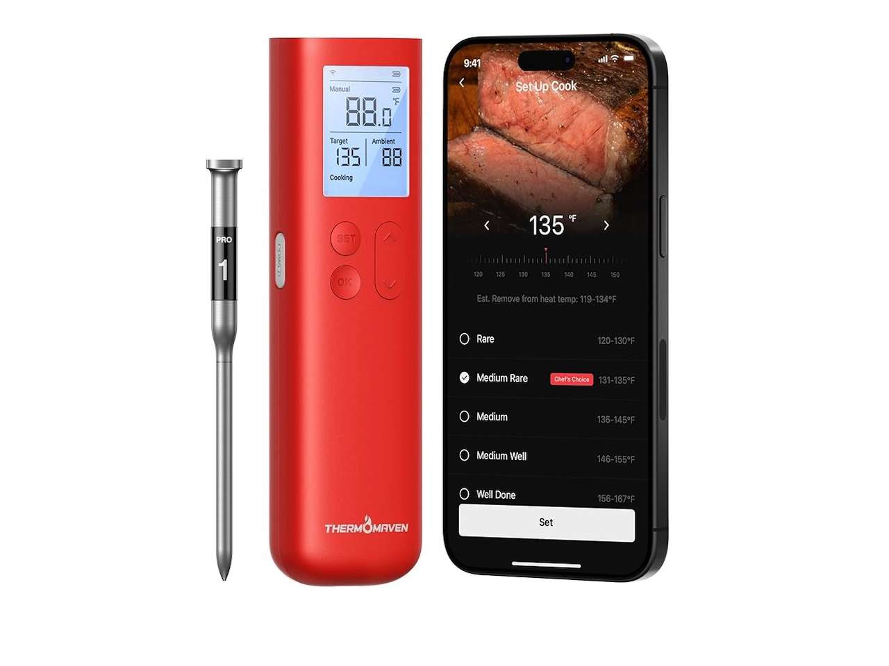 ThermoMaven Smart Bluetooth Wireless Meat Thermometer 1