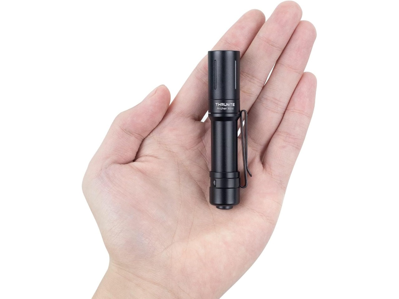 ThruNite Archer Mini USB-C rechargeable black pocket flashlight with clip