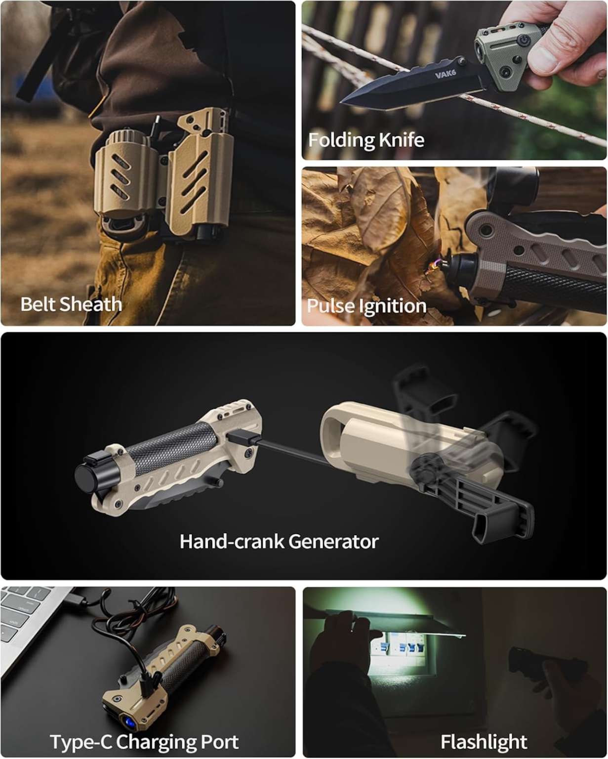 VIPERADE VAK6: 4-in-1 Survival Multitool