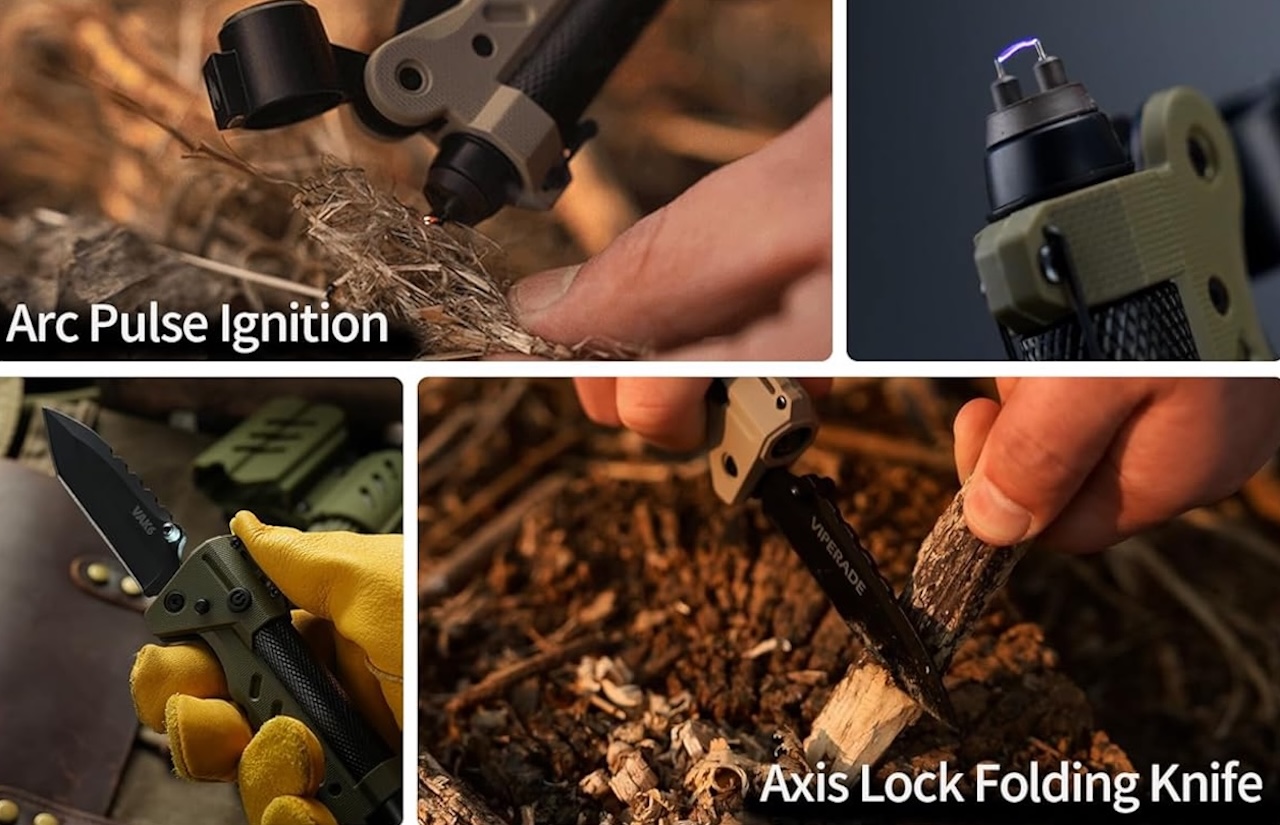 VIPERADE VAK6 Survival Multitool with Folding Knife