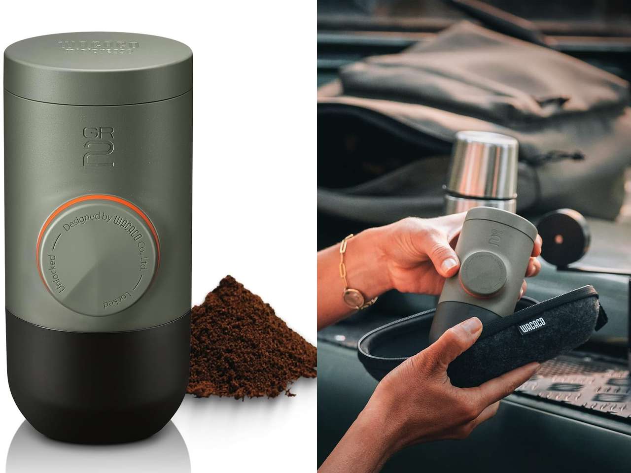 WACACO Minipresso GR2 Espresso Machine Compatible Ground Coffee