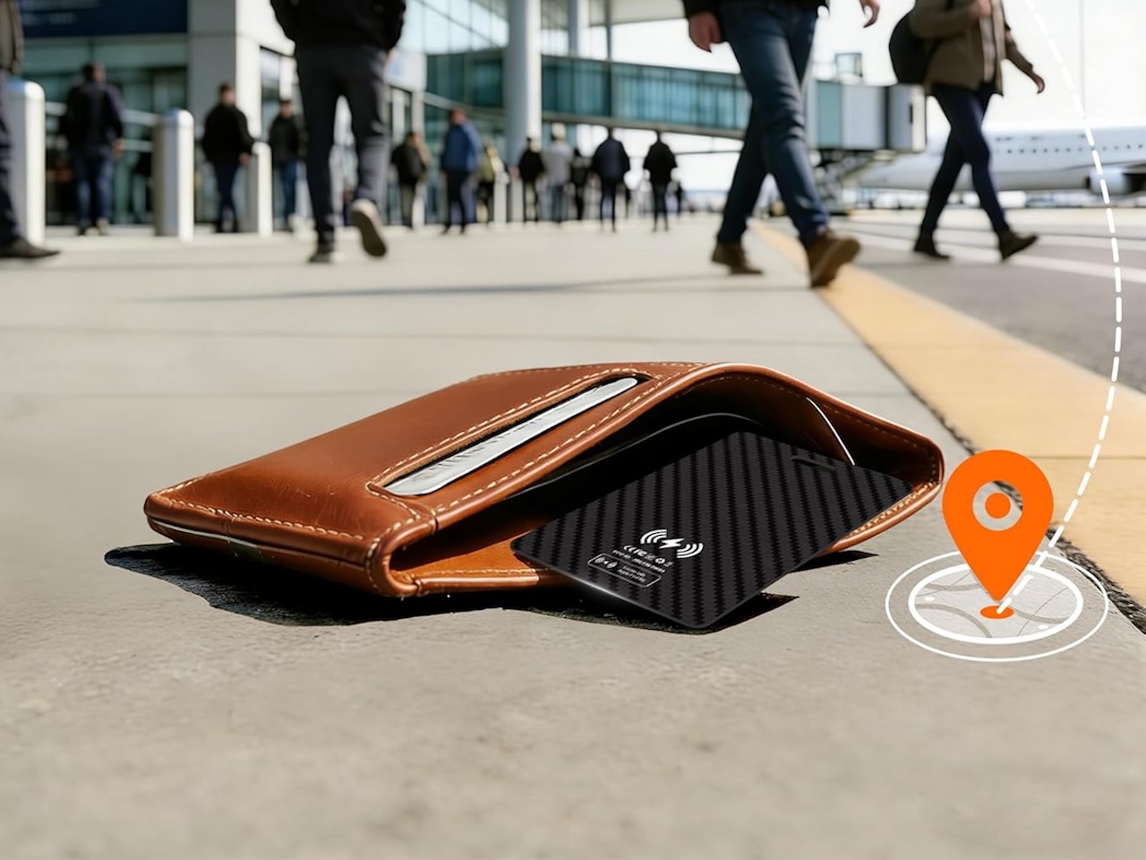 Wallet Tracker Card with Apple Find