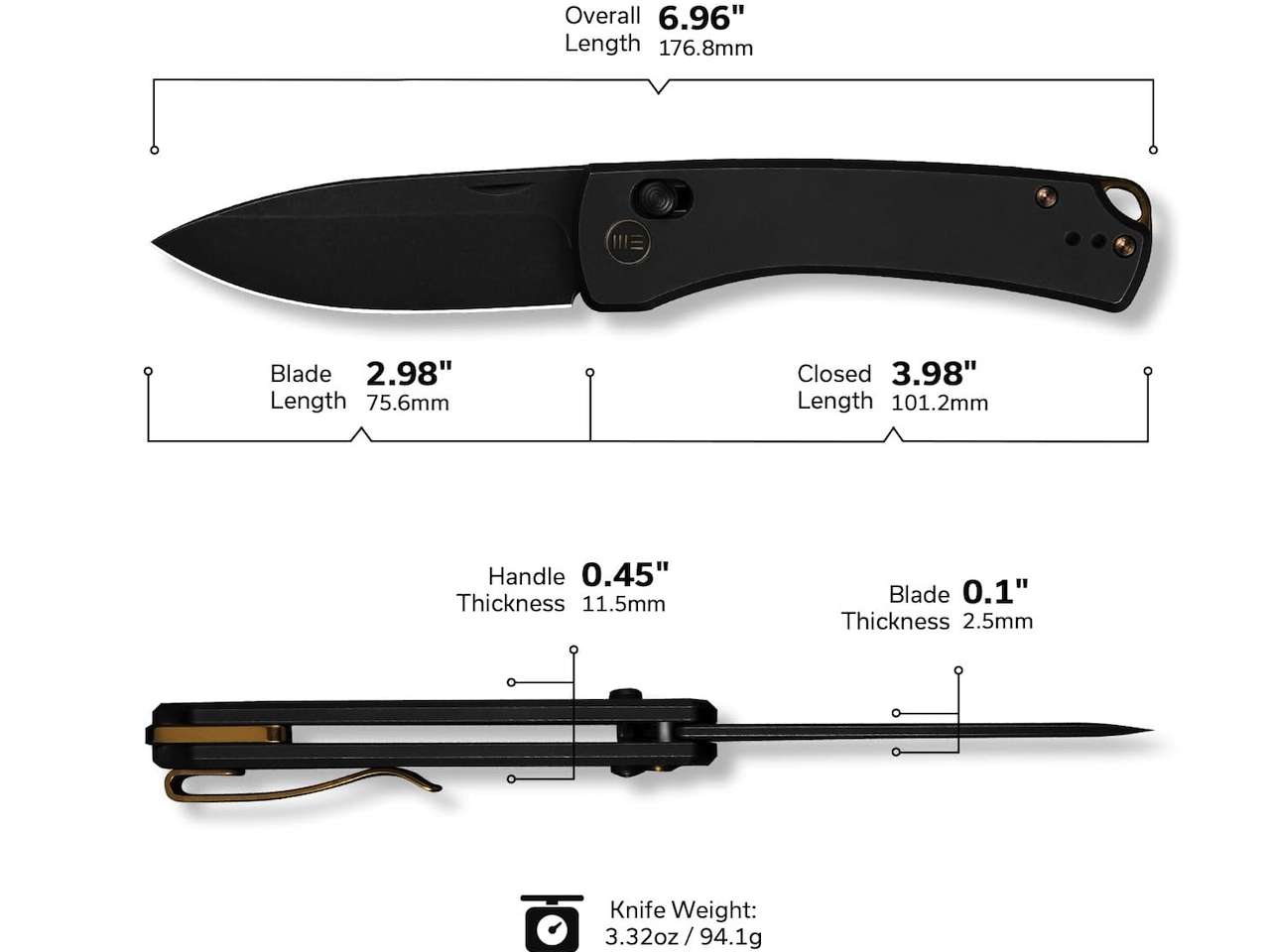 WeKnife Nightblade Pocket Knife for EDC