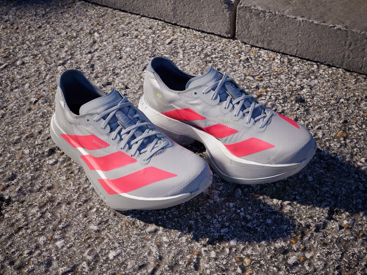 adidas Mens Adizero Adios Pro 4 Running Sneakers Shoes Grey