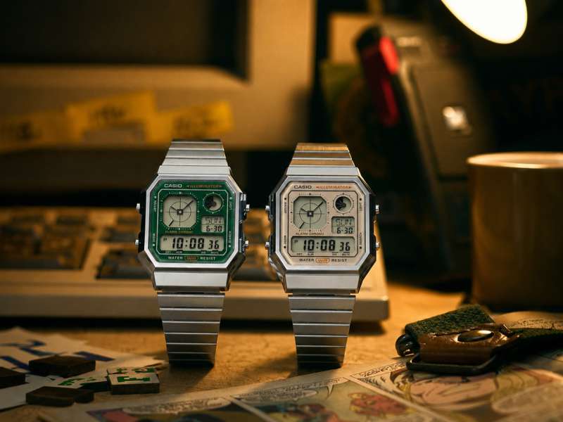 Casio's $54 A130 retro watch now comes in green and cream
