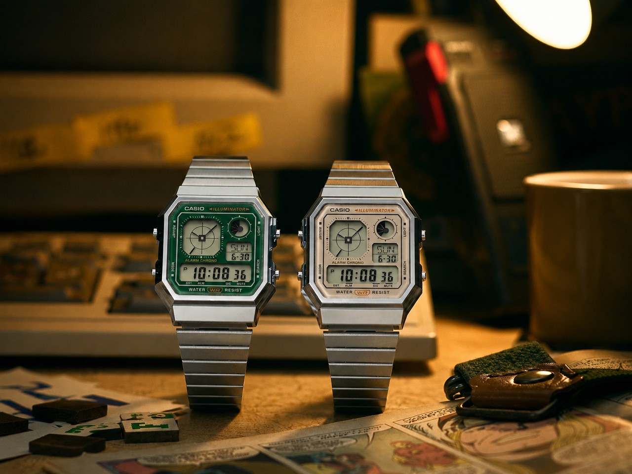 Casio's $54 A130 retro watch now comes in green and cream