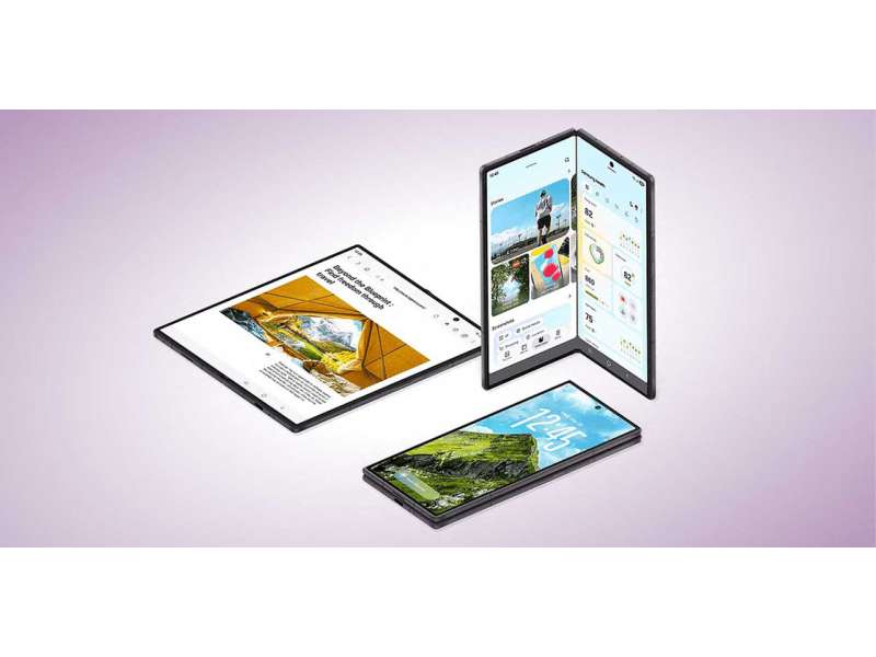 Leaked Samsung Galaxy foldable lineup campaign image. Source: 9to5Google, attributed to Evan Blass. Samsung has not confirmed the hardware shown.