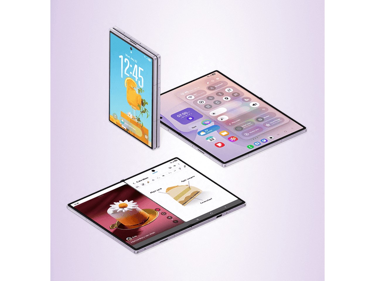 Reported Galaxy Z Fold 8 campaign image. Source: 9to5Google, attributed to Evan Blass. Samsung has not confirmed the hardware shown.