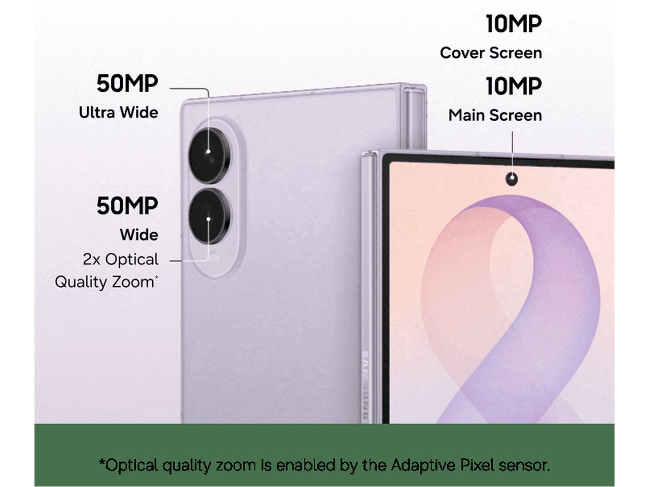 Reported Galaxy Z Fold 8 campaign image. Source: 9to5Google, attributed to Evan Blass. Samsung has not confirmed the hardware shown.