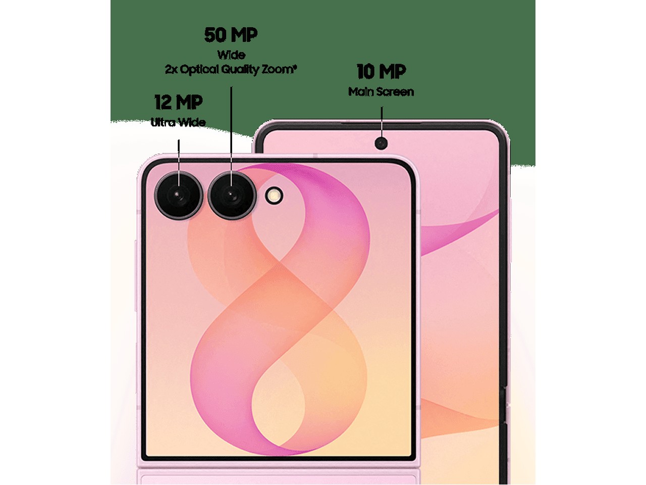 Reported Galaxy Z Flip 8 campaign image. Source: 9to5Google, attributed to Evan Blass. Samsung has not confirmed the hardware shown.