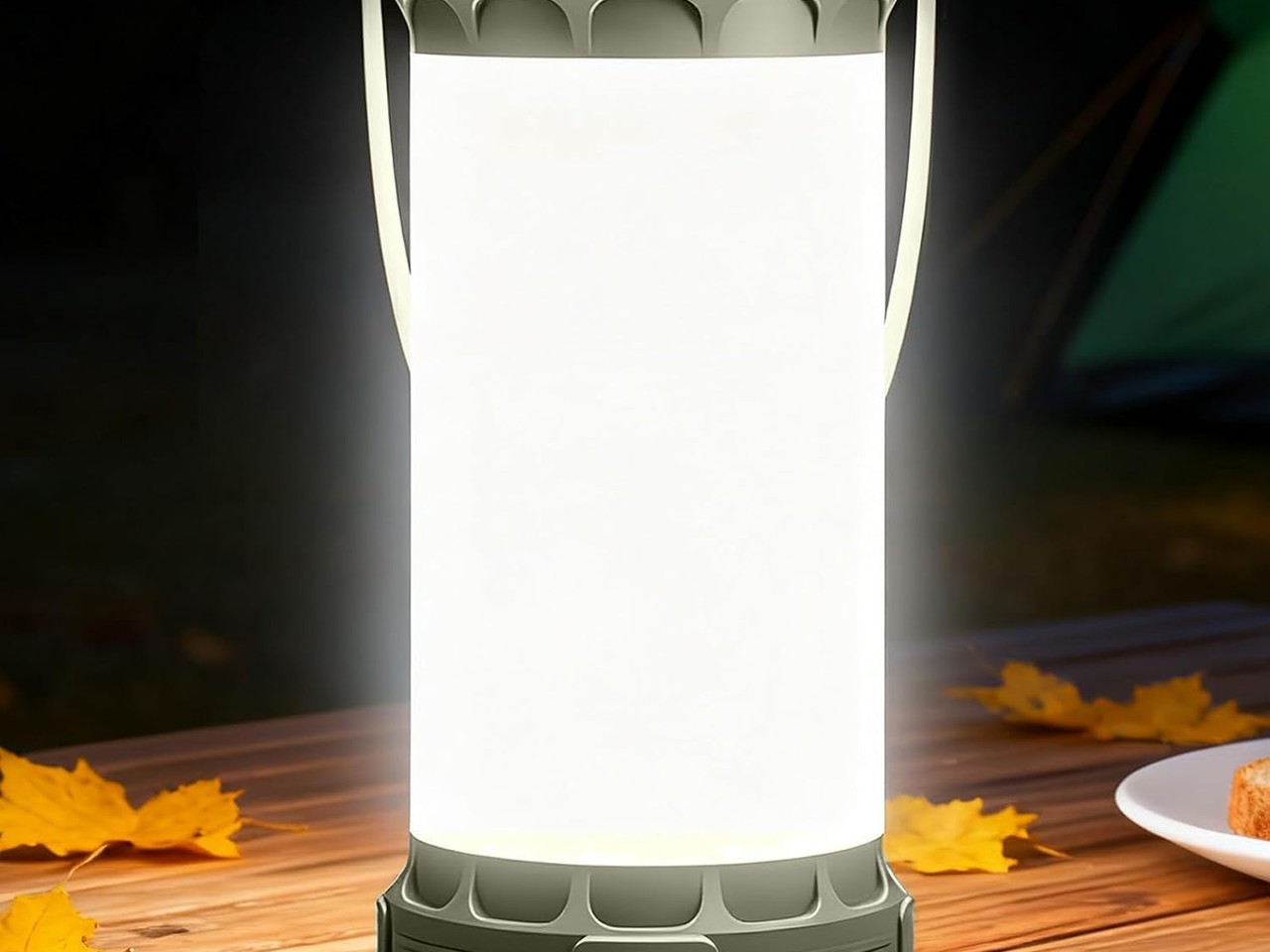 Glocusent rechargeable LED camping lantern product image.