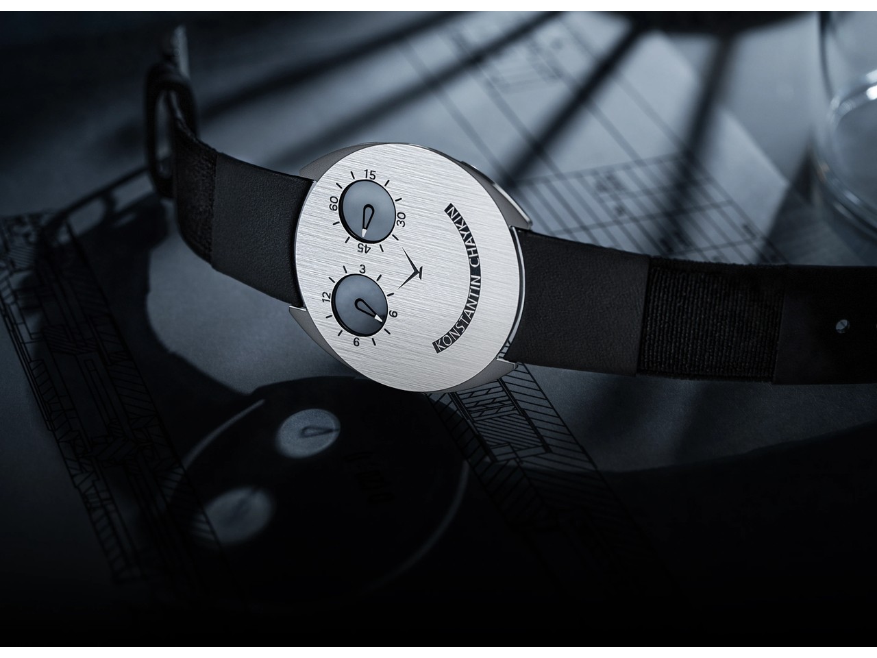 The ThinKing Mystery on its black leather strap, official Konstantin Chaykin image