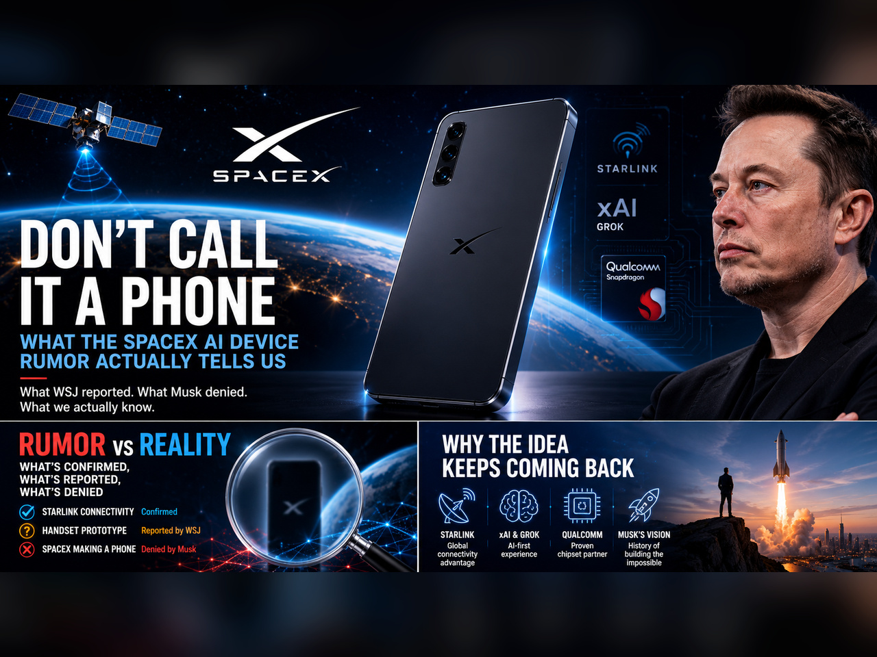 Elon Musk denial of SpaceX AI device rumor
