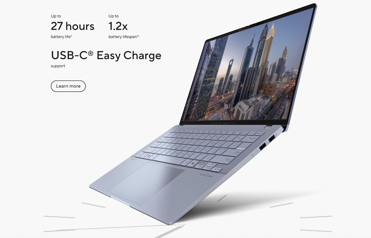 ASUS Vivobook S 14 OLED in Mist Blue