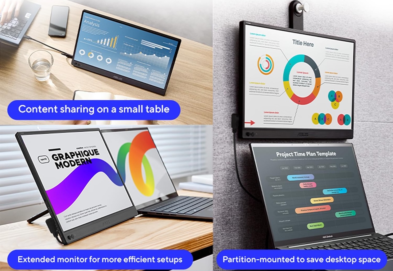 ASUS ZenScreen MB169CK 15.6 Inch 1080p Portable Monitor