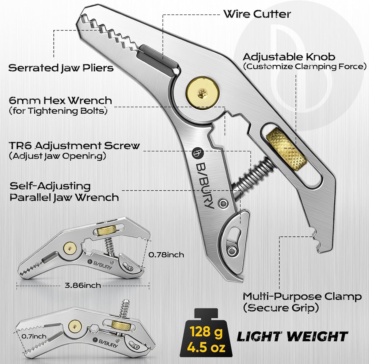 BIBURY Mini Multitool Pliers 7