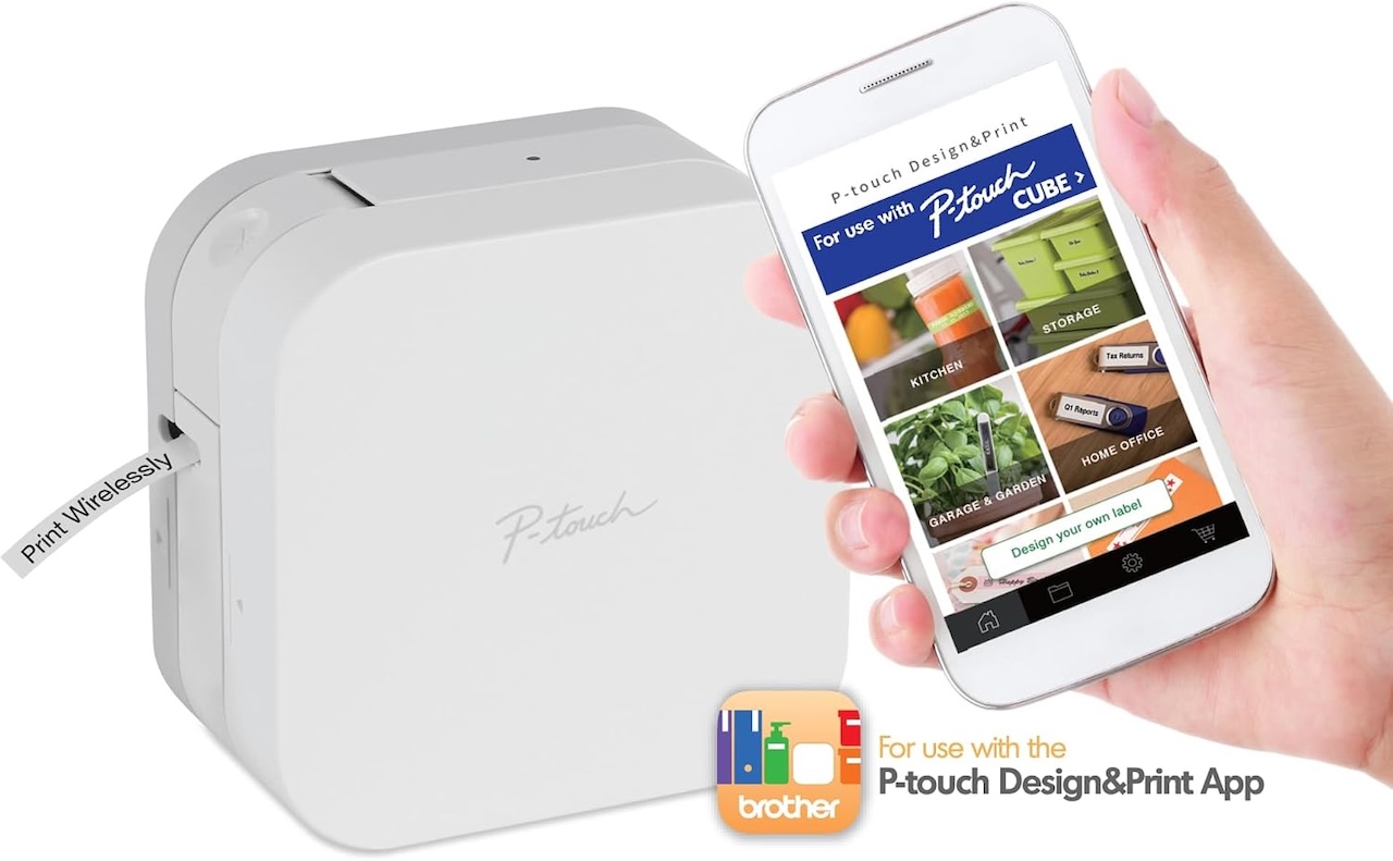 Brother P-Touch Cube Color Smartphone Label Maker