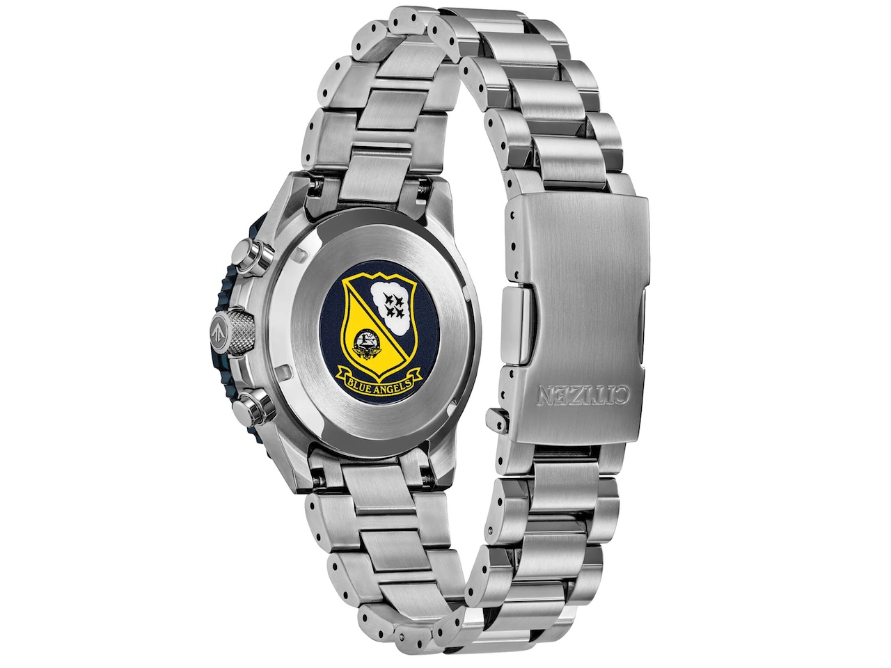 CITIZEN Men's Eco-Drive Blue Angels Navihawk 40mm CA4667-53L