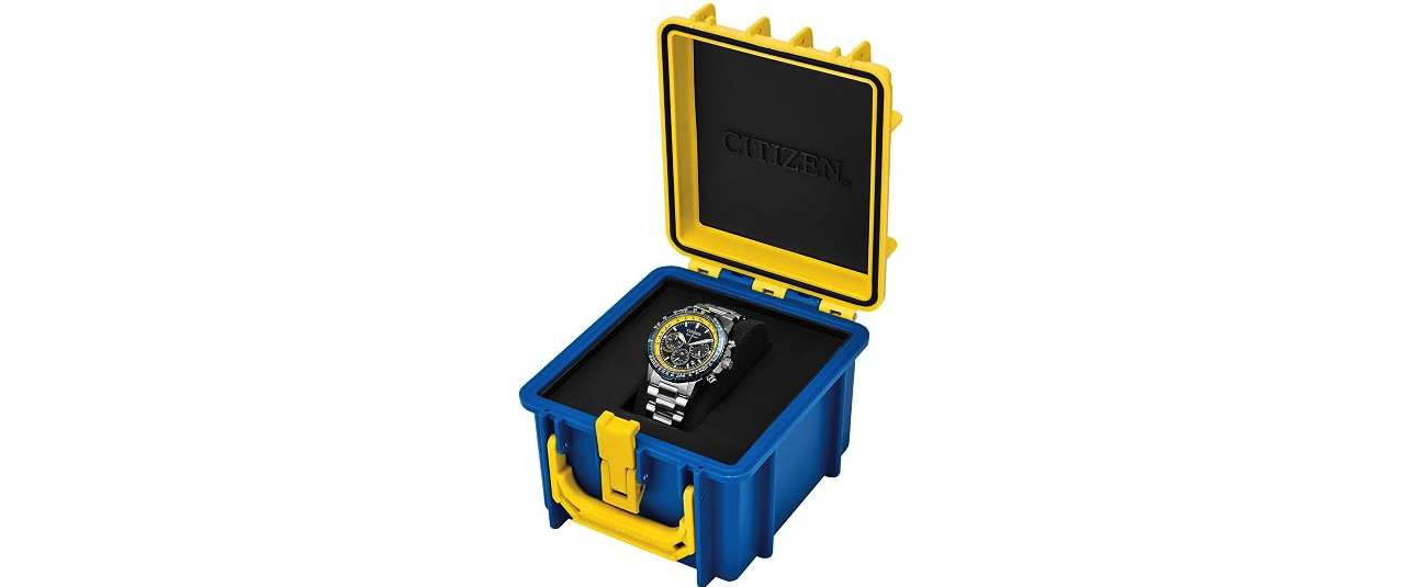 CITIZEN Men's Eco-Drive Blue Angels Navihawk 40mm CA4667-53L 4