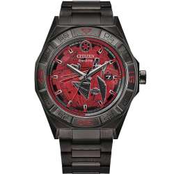 CITIZEN Mens Eco-Drive Death Star 42mm Stainless Steel AW1857-57W Imperial Battle