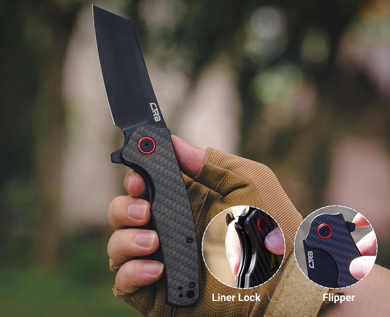 CJRB Crag Folding Pocket Knife 5