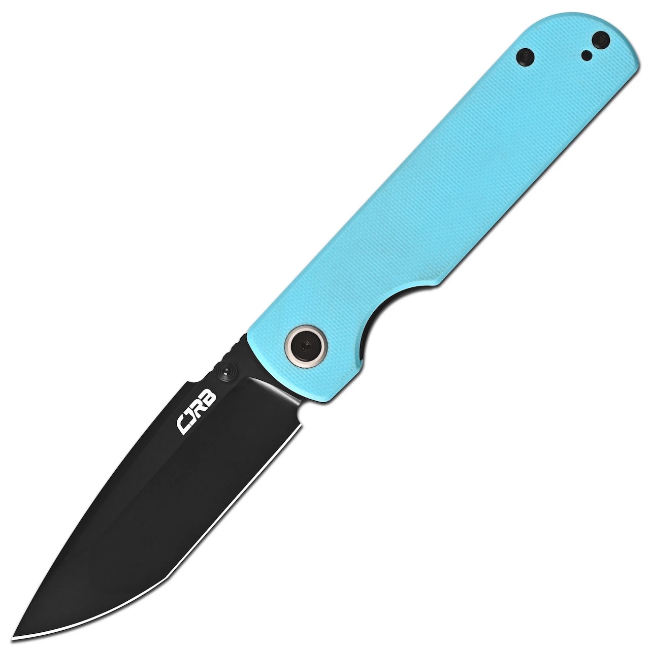 CJRB Nova Thumb Stud & Liner Lock Folding Knife Blue G10 Handle