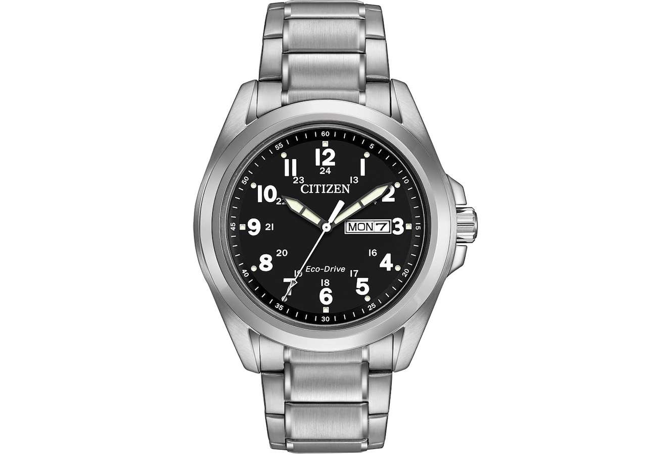 Citizen Men's Eco-Drive Weekender Garrison Field Watch in Stainless Steel